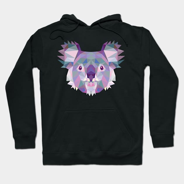 Fractal Koala Bear Hoodie by SandiTyche